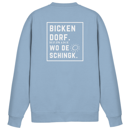 Wo de Sonn schingk - Bickendorf Druck Rücken - Basic Sweatshirt