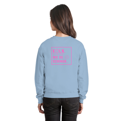 Wo de Sonn schingk - Köln Druck Rücken - Basic Sweatshirt