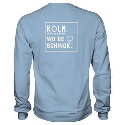 Wo de Sonn schingk - Köln Druck Rücken  - Basic Sweatshirt