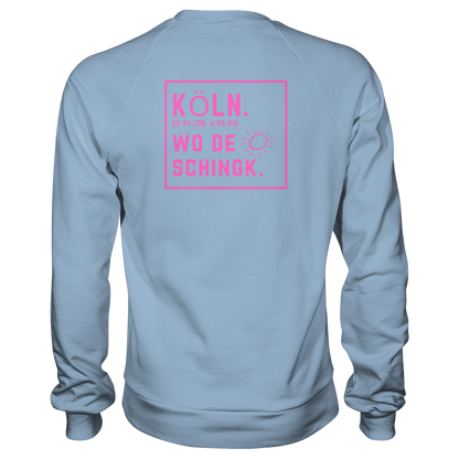 Wo de Sonn schingk - Köln Druck Rücken - Basic Sweatshirt