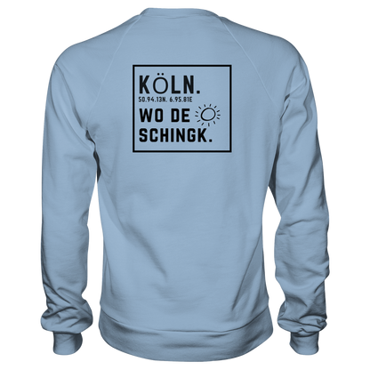 Wo de Sonn schingk - Köln Druck Rücken  - Basic Sweatshirt