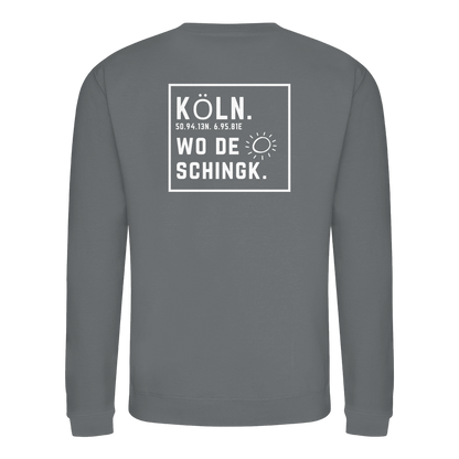Wo de Sonn schingk - Köln Druck Rücken  - Basic Sweatshirt