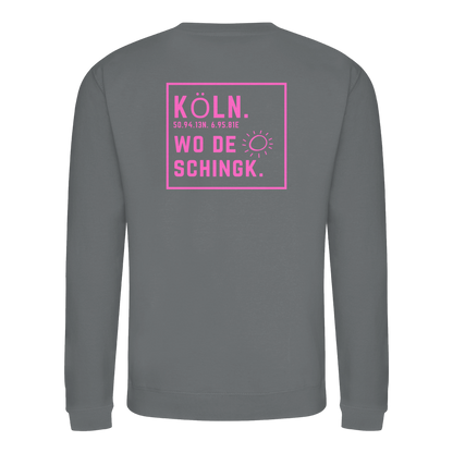 Wo de Sonn schingk - Köln Druck Rücken - Basic Sweatshirt