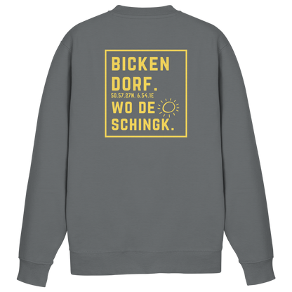 Wo de Sonn schingk - Bickendorf Druck Rücken - Basic Sweatshirt