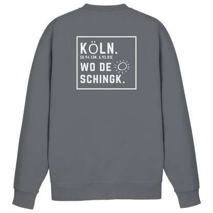 Wo de Sonn schingk - Köln Druck Rücken  - Basic Sweatshirt