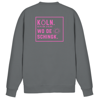 Wo de Sonn schingk - Köln Druck Rücken - Basic Sweatshirt
