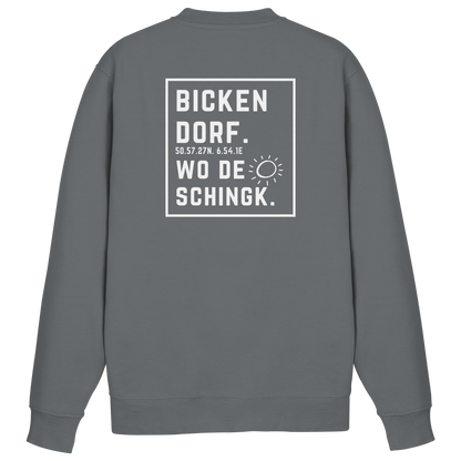 Wo de Sonn schingk - Bickendorf Druck Rücken - Basic Sweatshirt