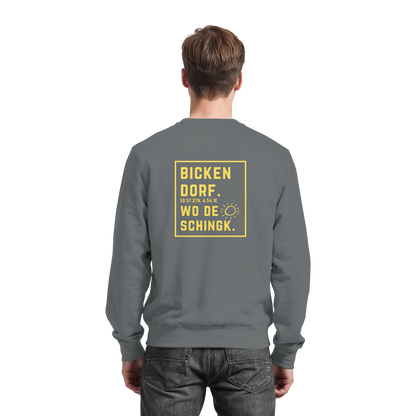 Wo de Sonn schingk - Bickendorf Druck Rücken - Basic Sweatshirt
