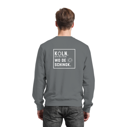 Wo de Sonn schingk - Köln Druck Rücken  - Basic Sweatshirt