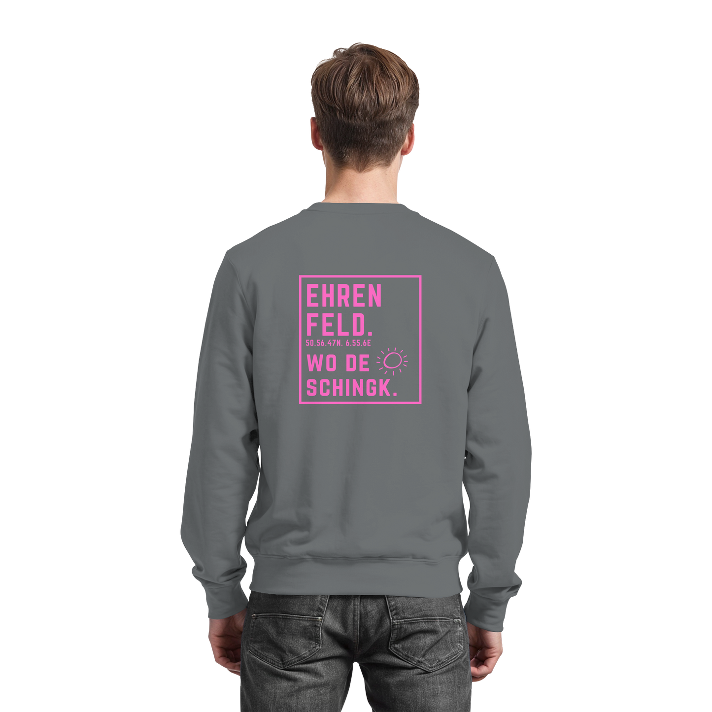 Wo de Sonn schingk - Ehrenfeld Druck Rücken  - Basic Sweatshirt