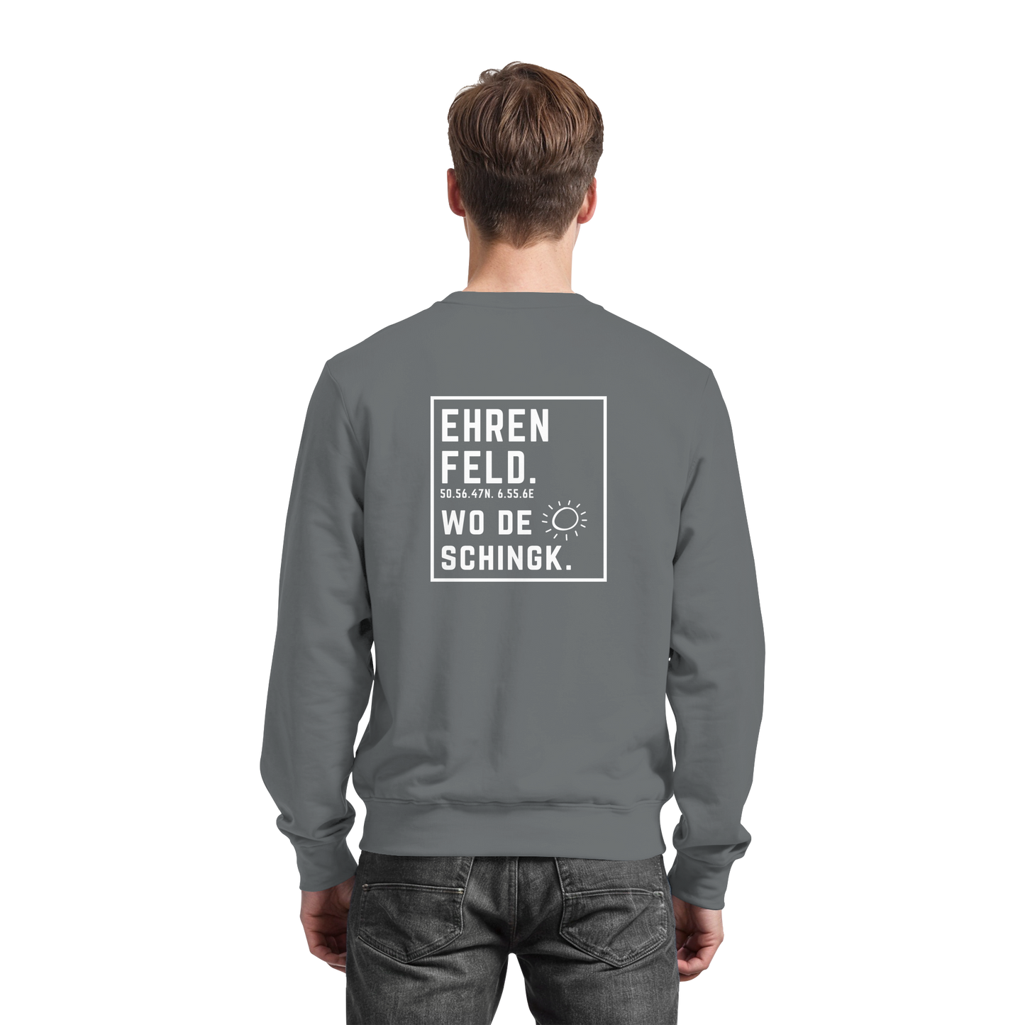Wo de Sonn schingk - Ehrenfeld Druck Rücken  - Basic Sweatshirt
