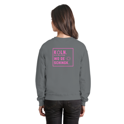Wo de Sonn schingk - Köln Druck Rücken - Basic Sweatshirt