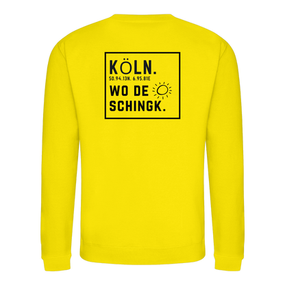 Wo de Sonn schingk - Köln Druck Rücken  - Basic Sweatshirt