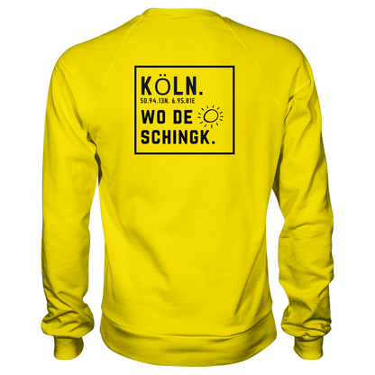 Wo de Sonn schingk - Köln Druck Rücken  - Basic Sweatshirt