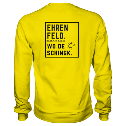Wo de Sonn schingk - Ehrenfeld Druck Rücken - Basic Sweatshirt