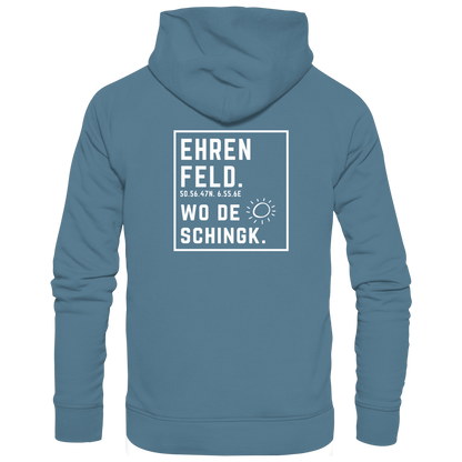 Wo de Sonn schingk - Ehrenfeld Druck Rücken  - Basic Unisex Hoodie