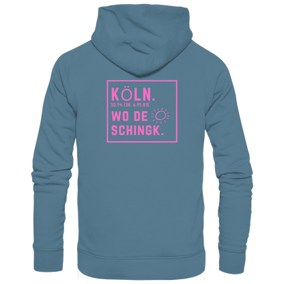 Wo de Sonn schingk - Köln Druck Rücken - Basic Unisex Hoodie