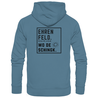 Wo de Sonn schingk - Ehrenfeld Druck Rücken - Basic Unisex Hoodie