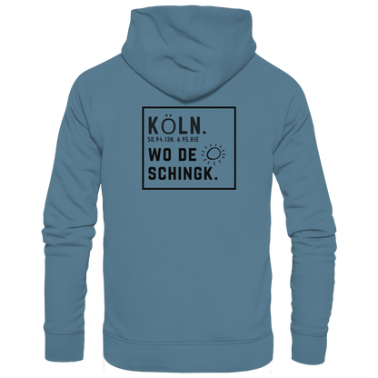 Wo de Sonn schingk - Köln Druck Rücken  - Basic Unisex Hoodie