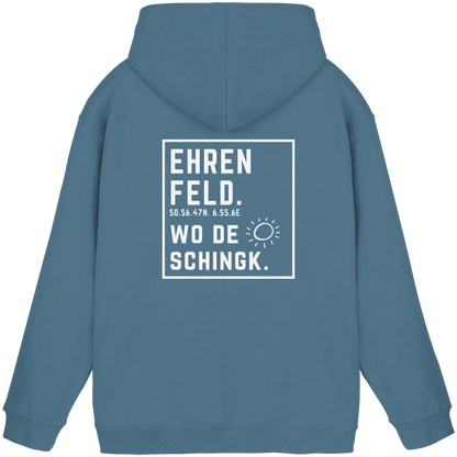 Wo de Sonn schingk - Ehrenfeld Druck Rücken  - Basic Unisex Hoodie