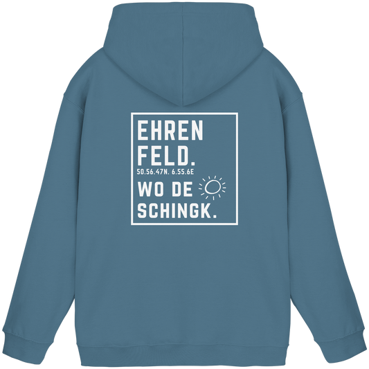 Wo de Sonn schingk - Ehrenfeld Druck Rücken  - Basic Unisex Hoodie