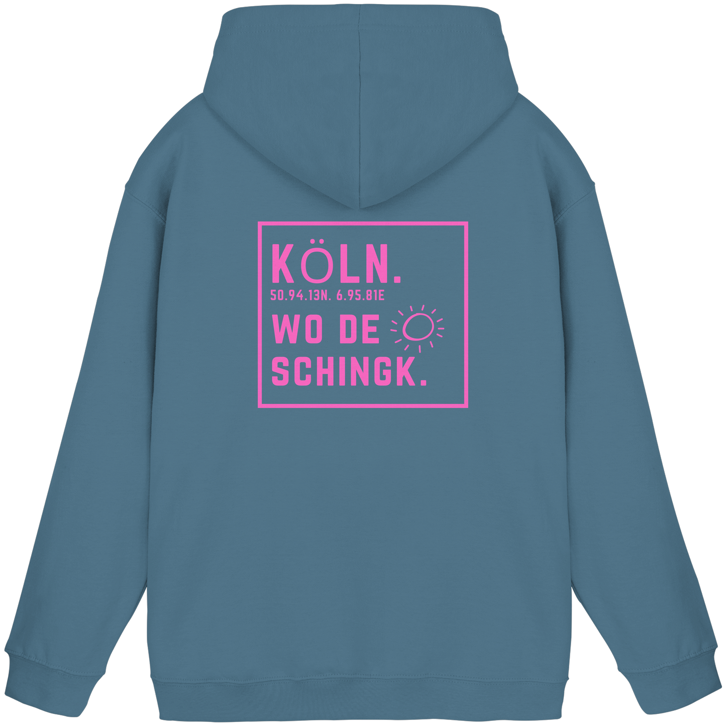 Wo de Sonn schingk - Köln Druck Rücken - Basic Unisex Hoodie