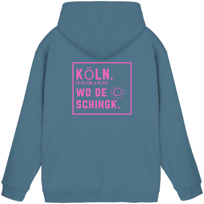 Wo de Sonn schingk - Köln Druck Rücken - Basic Unisex Hoodie