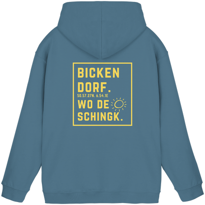 Wo de Sonn schingk - Bickendorf Druck Rücken - Basic Unisex Hoodie