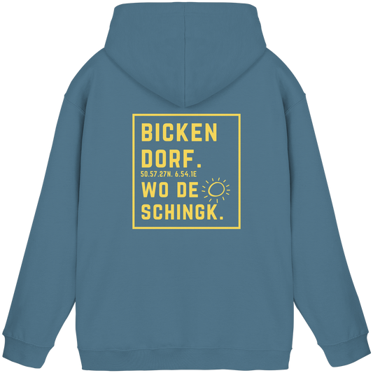 Wo de Sonn schingk - Bickendorf Druck Rücken - Basic Unisex Hoodie