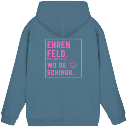 Wo de Sonn schingk - Ehrenfeld Druck Rücken  - Basic Unisex Hoodie
