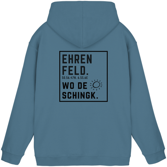 Wo de Sonn schingk - Ehrenfeld Druck Rücken - Basic Unisex Hoodie