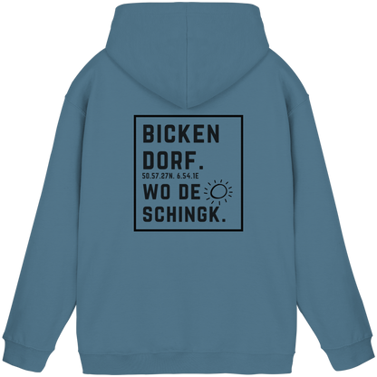 Wo de Sonn schingk - Bickendorf Druck Rücken - Basic Unisex Hoodie