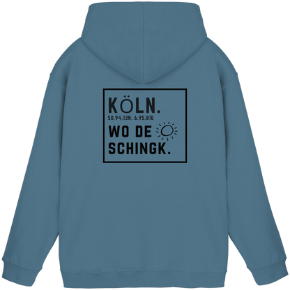 Wo de Sonn schingk - Köln Druck Rücken  - Basic Unisex Hoodie