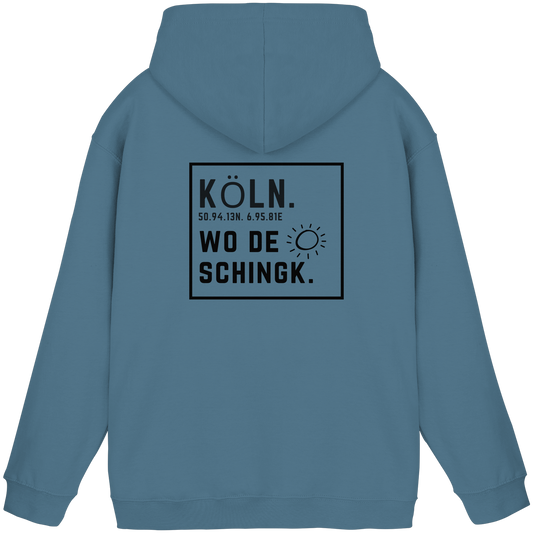 Wo de Sonn schingk - Köln Druck Rücken  - Basic Unisex Hoodie