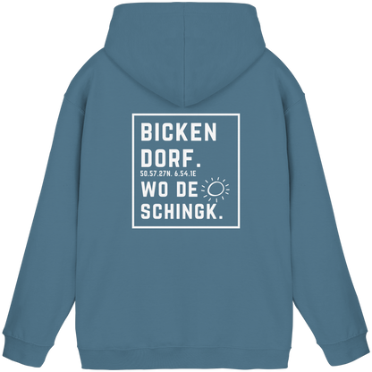 Wo de Sonn schingk - Bickendorf Druck Rücken - Basic Unisex Hoodie