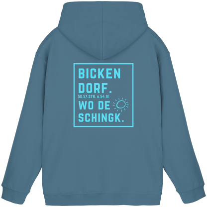 Wo de Sonn schingk - Bickendorf Druck Rücken - Basic Unisex Hoodie