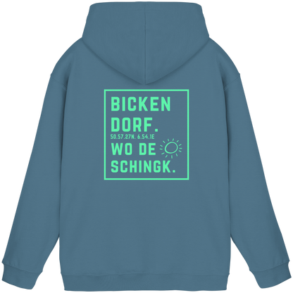 Wo de Sonn schingk - Bickendorf Druck Rücken - Basic Unisex Hoodie