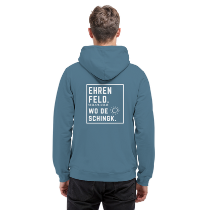 Wo de Sonn schingk - Ehrenfeld Druck Rücken  - Basic Unisex Hoodie