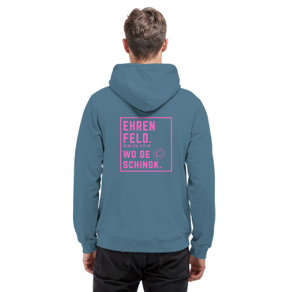 Wo de Sonn schingk - Ehrenfeld Druck Rücken  - Basic Unisex Hoodie