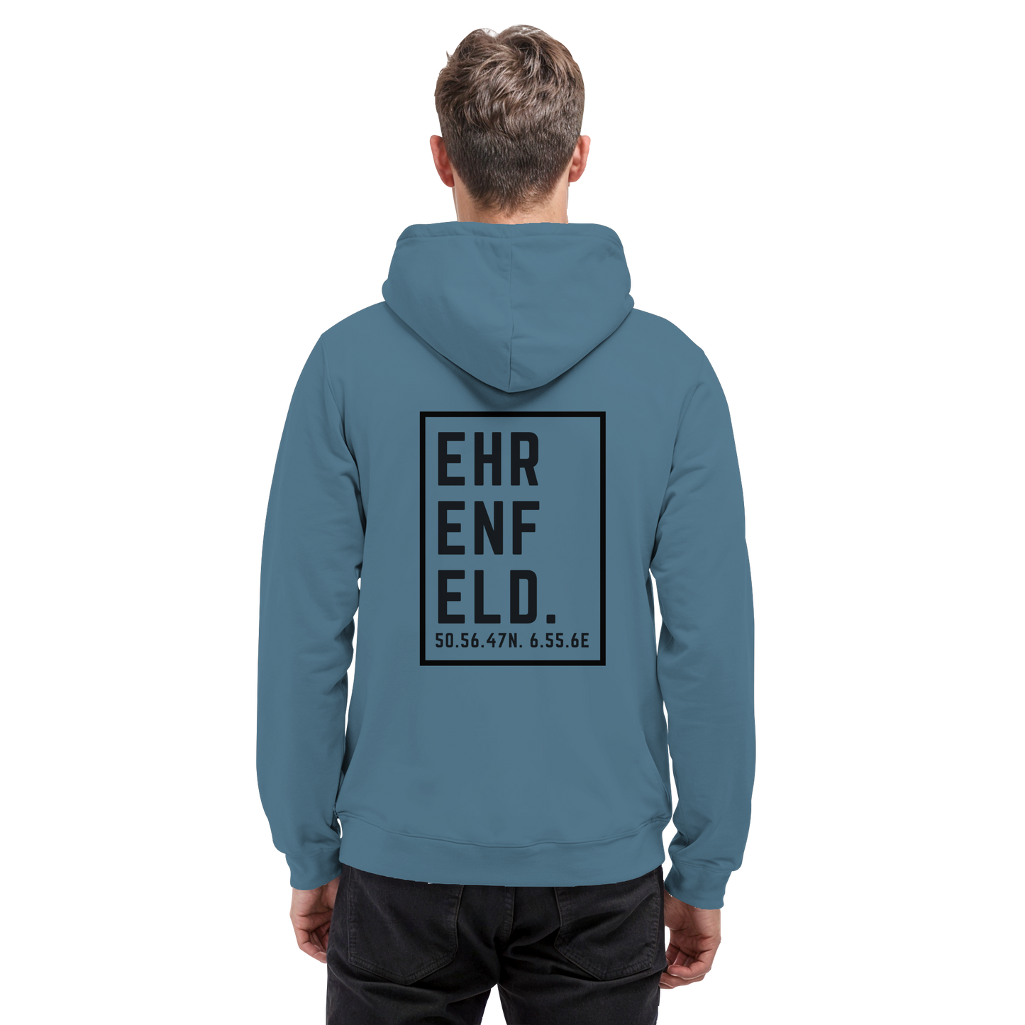 Ehrenfeld Koordinaten (großer Druck auf dem Rücken) - Basic Unisex Hoodie