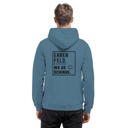 Wo de Sonn schingk - Ehrenfeld Druck Rücken - Basic Unisex Hoodie