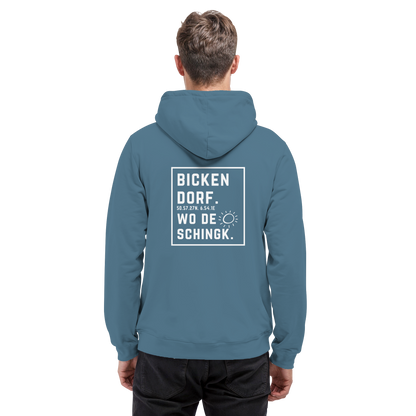 Wo de Sonn schingk - Bickendorf Druck Rücken - Basic Unisex Hoodie