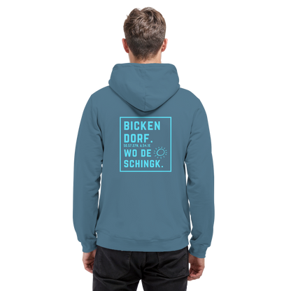 Wo de Sonn schingk - Bickendorf Druck Rücken - Basic Unisex Hoodie