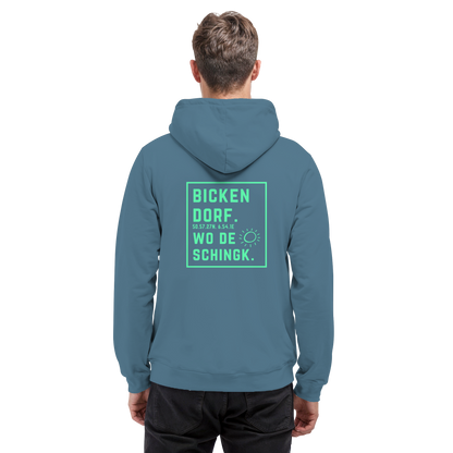 Wo de Sonn schingk - Bickendorf Druck Rücken - Basic Unisex Hoodie