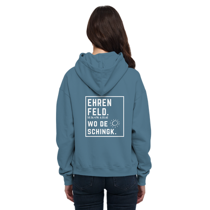 Wo de Sonn schingk - Ehrenfeld Druck Rücken  - Basic Unisex Hoodie
