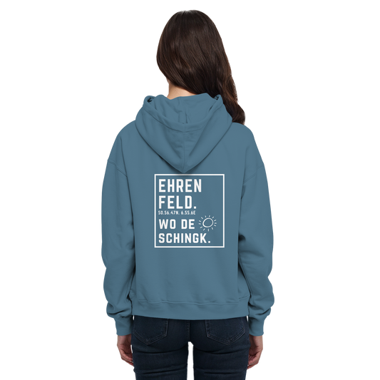 Wo de Sonn schingk - Ehrenfeld Druck Rücken  - Basic Unisex Hoodie