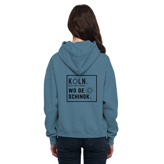 Wo de Sonn schingk - Köln Druck Rücken  - Basic Unisex Hoodie