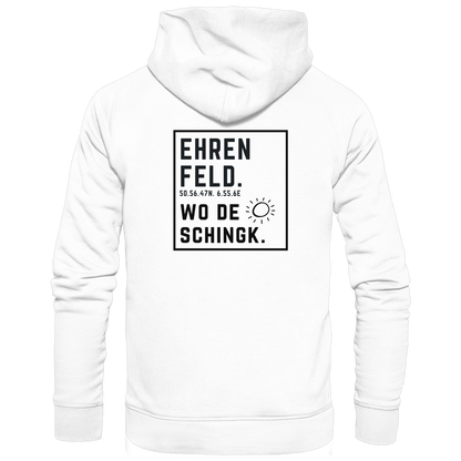 Wo de Sonn schingk - Ehrenfeld Druck Rücken - Basic Unisex Hoodie