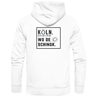 Wo de Sonn schingk - Köln Druck Rücken  - Basic Unisex Hoodie