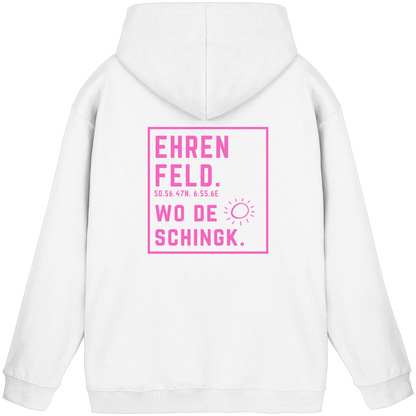Wo de Sonn schingk - Ehrenfeld Druck Rücken  - Basic Unisex Hoodie